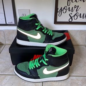 Nike Air Jordan 1 High Zen Green Mens Shoes
